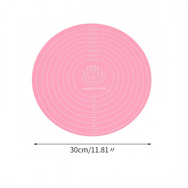 Non-Stick Silicone Pastry Mat with Measurements | Large Rolling Mat for Dough, Fondant & Pie Crust
