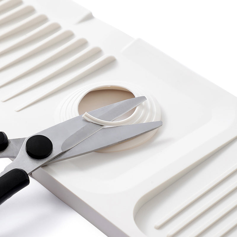 Silicone Draining Mat & Countertop Organizer | Self-Draining Ribbed Pad for Sponges & Soap