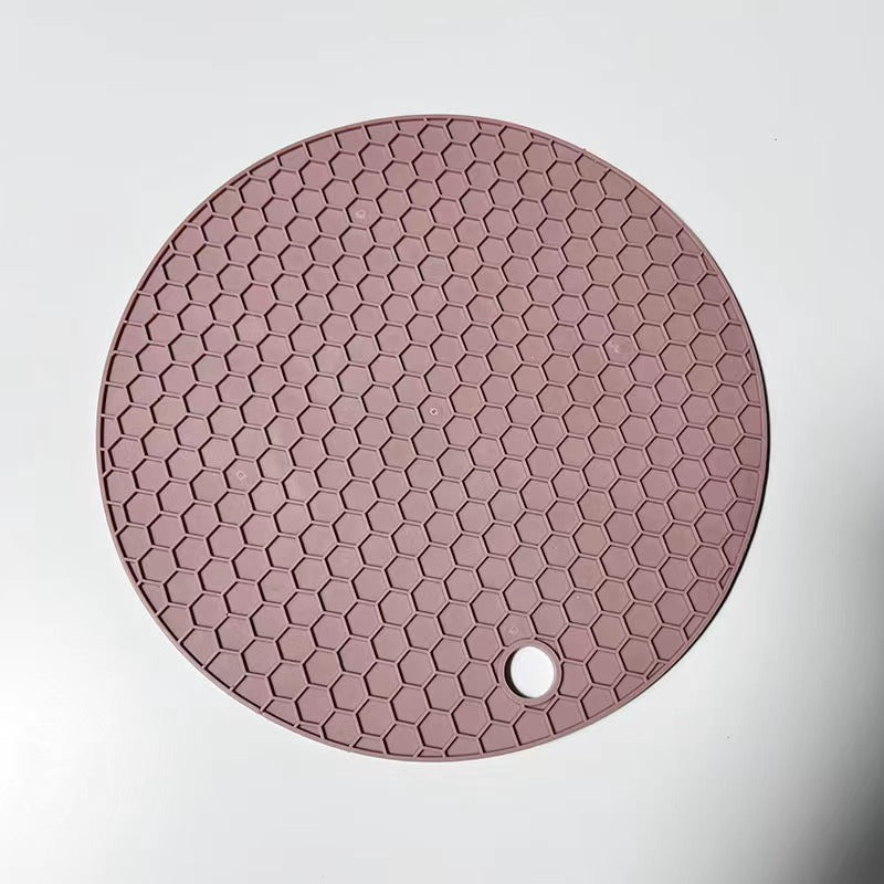 Silicone Honeycomb Trivet Mat | Non-Slip Hot Pad, Pot Holder & Jar Opener |