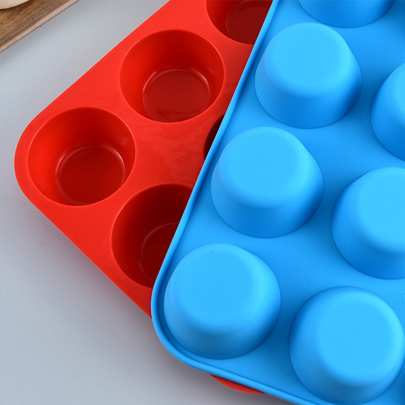 Non-Stick Silicone Mini Muffin & Cupcake Pan (12 Cup)