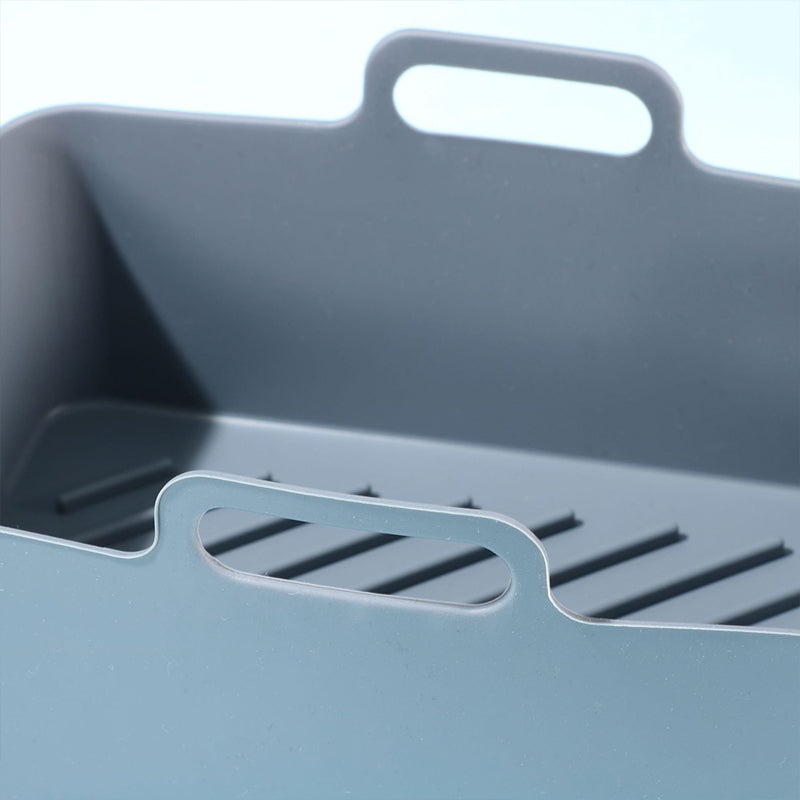 Rectangular Silicone Air Fryer Pot | Reusable Non-Stick Basket Liner & Baking Pan