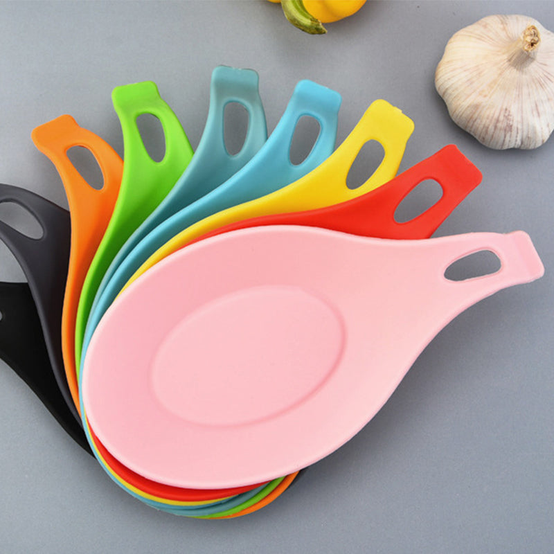 Large Silicone Spoon Rest & Utensil Holder | Heat-Resistant, Non-Slip Countertop Mat