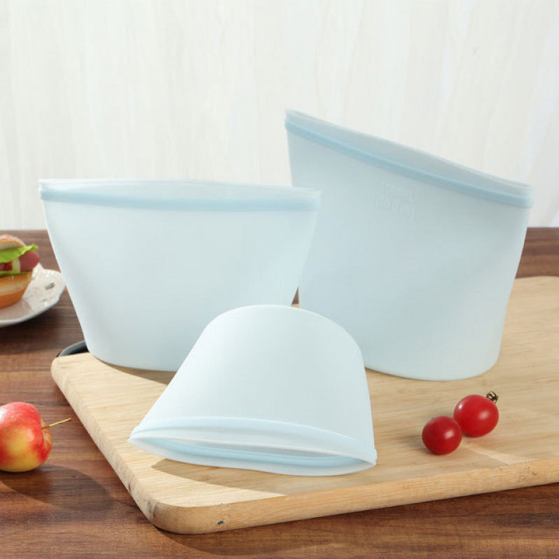 Reusable Silicone Food Storage Bags | Leakproof Zip Seal for Snacks, Travel & Marinades | Set of 3