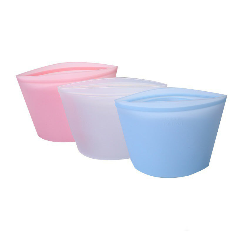 Reusable Silicone Food Storage Bags | Leakproof Zip Seal for Snacks, Travel & Marinades | Set of 3