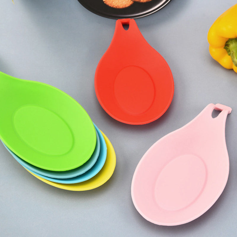 Large Silicone Spoon Rest & Utensil Holder | Heat-Resistant, Non-Slip Countertop Mat