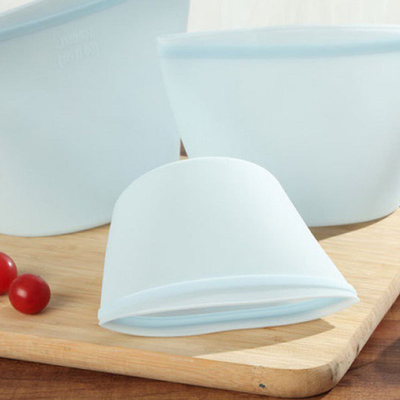 Reusable Silicone Food Storage Bags | Leakproof Zip Seal for Snacks, Travel & Marinades | Set of 3