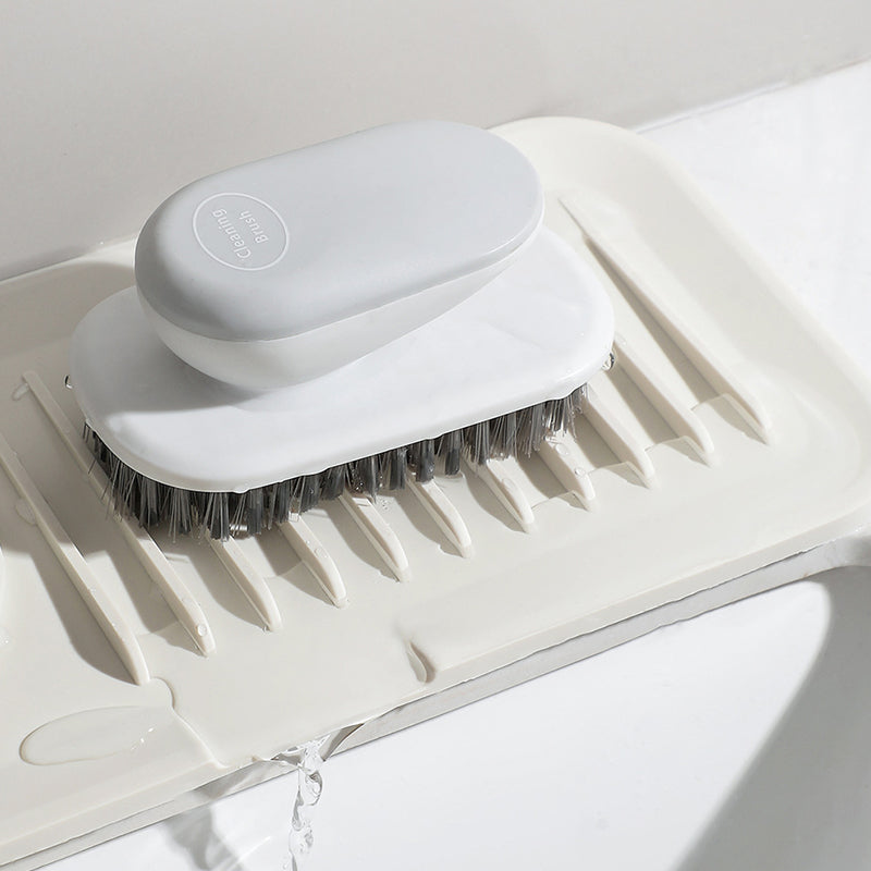 Silicone Draining Mat & Countertop Organizer | Self-Draining Ribbed Pad for Sponges & Soap