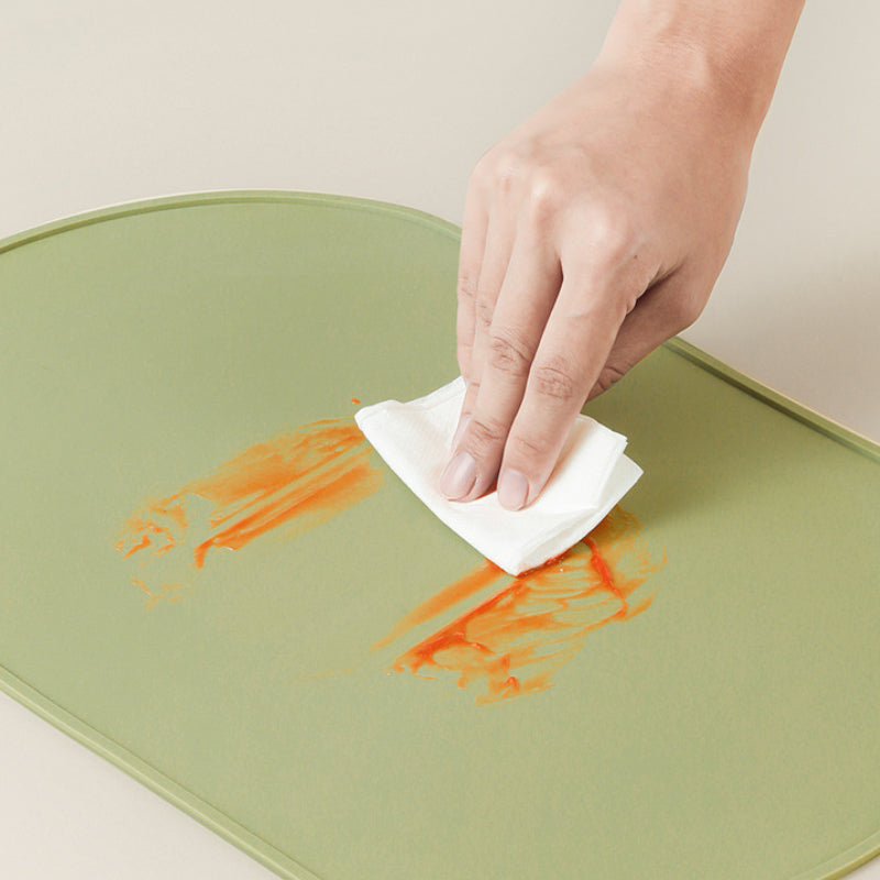 Modern Oval Silicone Placemat | Non-Slip, Heat-Resistant & Easy-Clean Table Mat